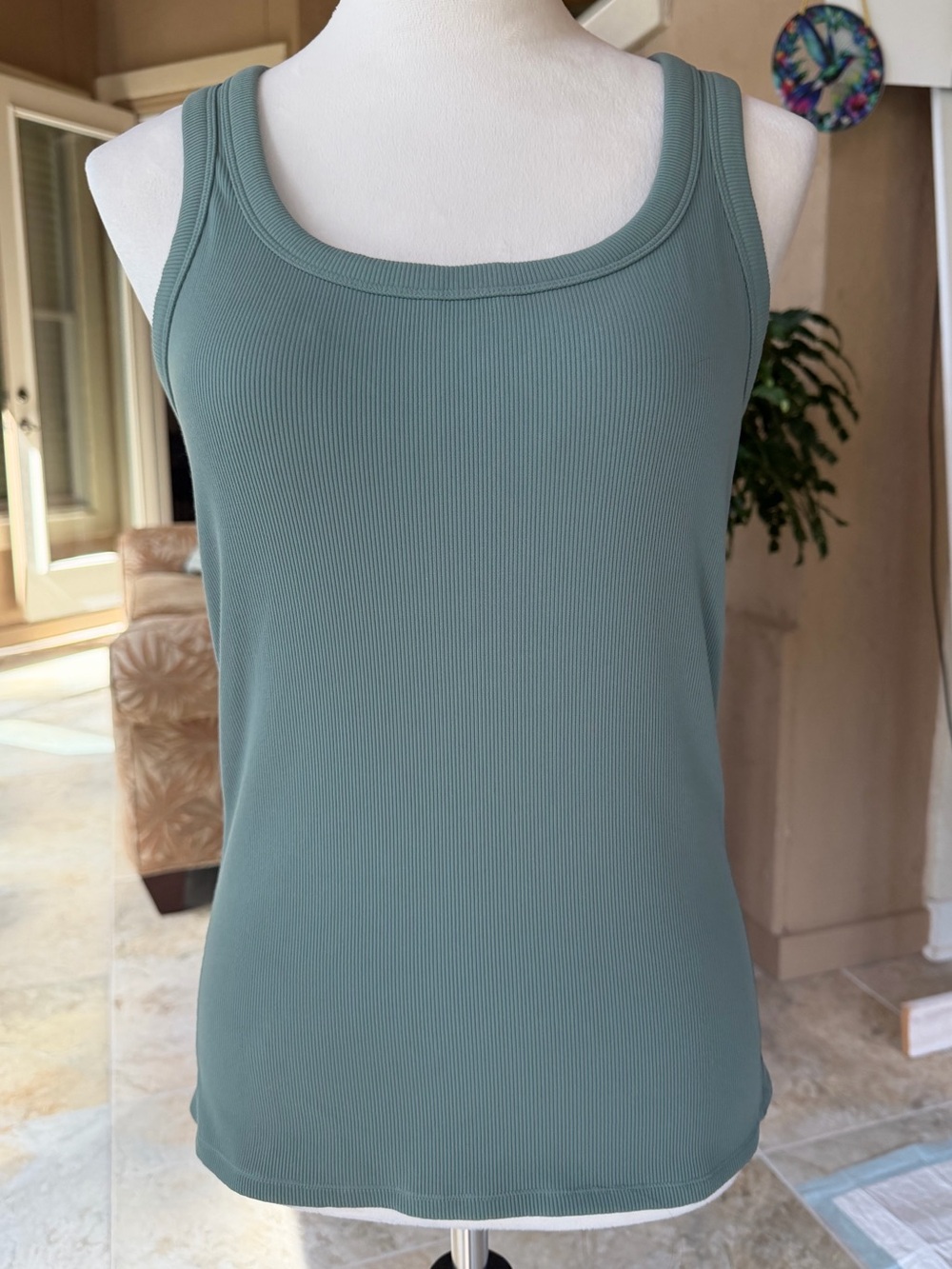 Classic Ribbed Tank Top - Sage Green